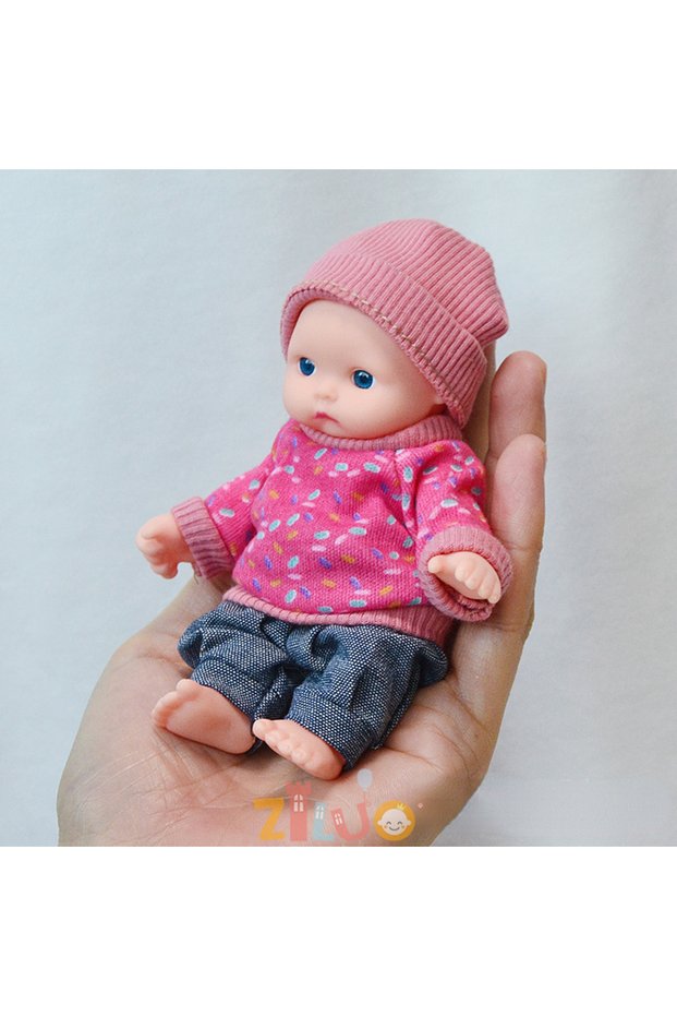 12cm reborn doll 12cm Reborn Dolls Mini Palm Dolls Simulation Baby Dress Up Doll Reborn Doll Girls B