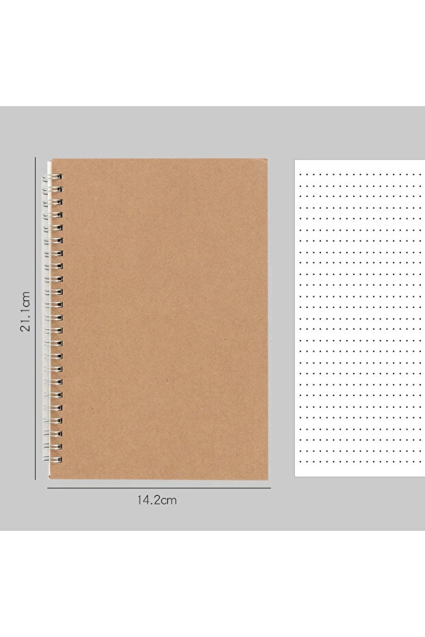 دفتر ملاحظات A5-Dots A4/A5/A6 ملفوف بنقاط مسطرة، ورق شبكي فارغ، دفتر يوميات للمدرسة، لوازم مكتبية S