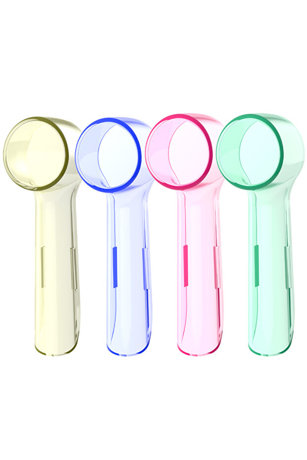 Colorful-4 Pcs Toothbrush Dustproof Covers Caps Compatible with Braun Oral B Replacement Brush Heads