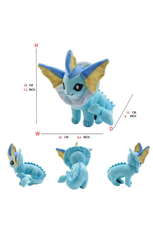 About 20cm Stand Flareon Eevee Evolution Sylveon Flareon Jolteon Umbreon Vaporeon Pikachu Stuffed An