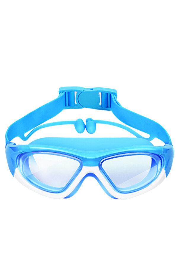 SKY BLUE High-definition Children's Waterproof And Anti Fog Swimming Large Frame Glasses, Convenient