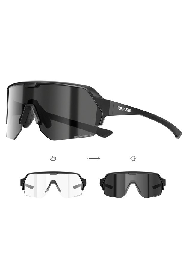 kapvoe sports glasses K360-PH-1L-01 KAPVOE New Photochromic Outdoor Sunglasses Road Bicycle Cycling