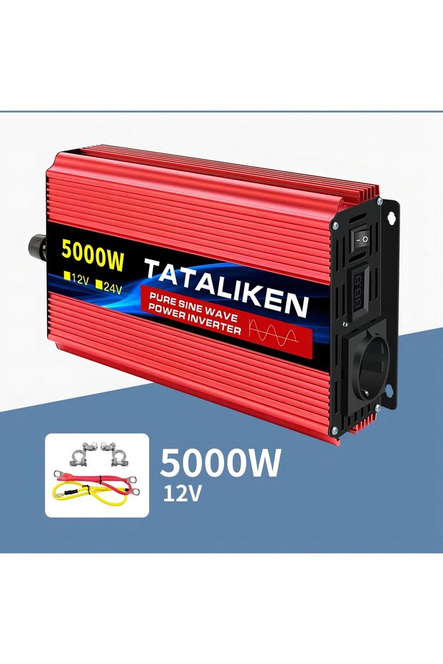 12V5000W 50HZ EU Inverter Pure Sine Wave 2500W/3500W/4500W/5000WDC 12V/24V to AC 220V 230V Voltage