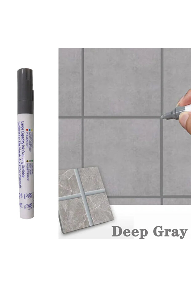 Deep Gray Waterproof Tile Marker Grout Pen Wall Seam for Floor Bathroom Kitchen Toilet Wall Seam Rep