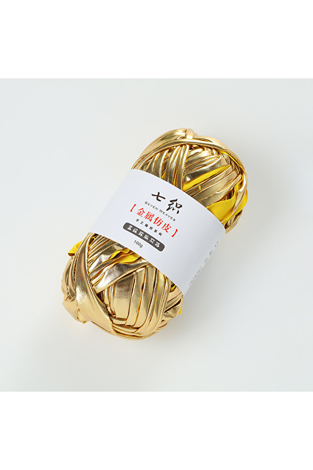 3 100M/roll Metallic T-Shirt Yarn Fabric Cloth Knitting Yarn for Hand DIY Bag Blanket Cushion Croch.
