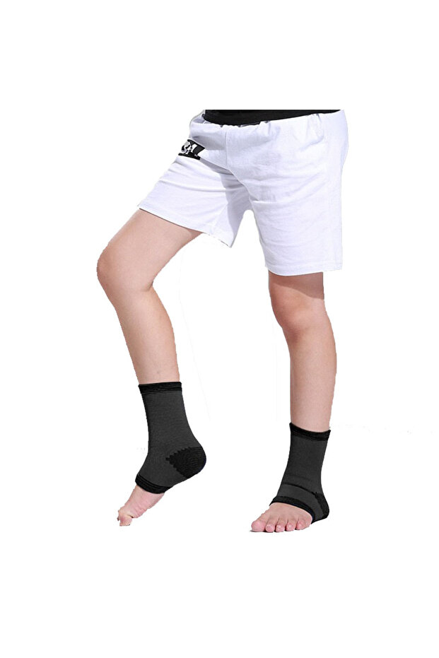 M (25-40KG) 1Pair-black-ankle 1Pair Children Kids Ankle Compression Brace Support For Cycling Runnin