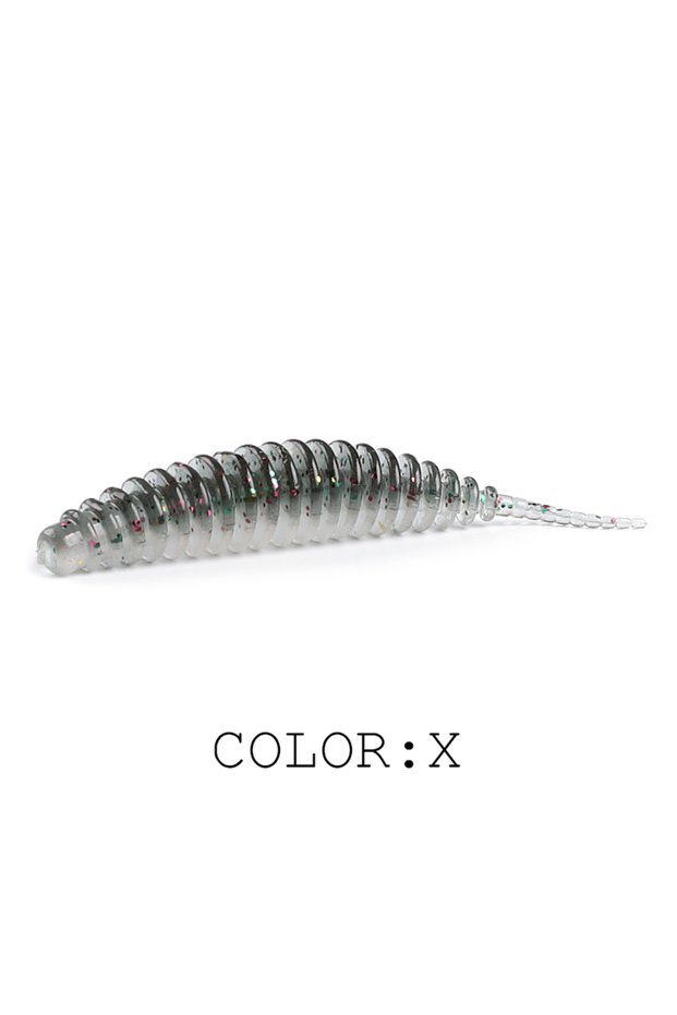 35mm50pcs X 2023 Hot Supercontinent Worm Bait Soft Bait Tanta Fishy Smell Fishing Lures Pesca Carp F