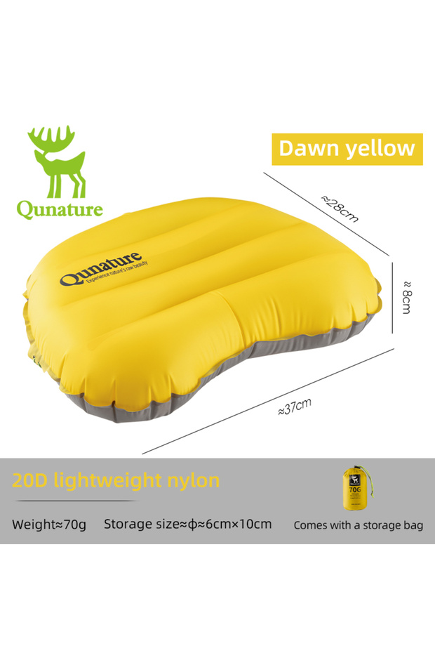 600085002 Qunature Inflatable Camping Pillow, Lightweight Comfortable Travel Pillow for Outdoor Hiki