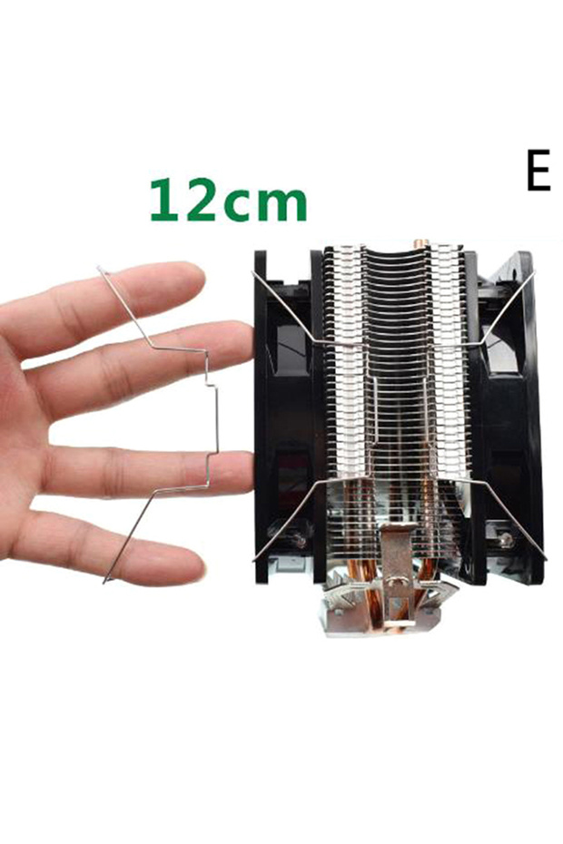 JETTING E AVC Four Heat Pipe Fan Buckle Heat Pipe Fan Buckle Elastic Steel CPU Fan Hook Bracket 12cm