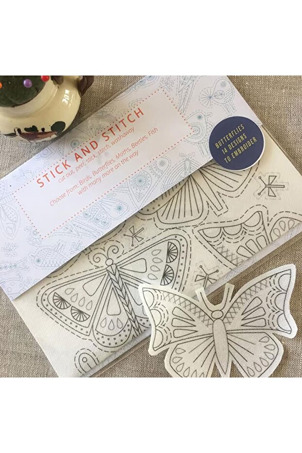 Butterfly DIY Water Soluble Embroidery Transfers Handmade Embroidery Crafts Sewing Supplies Embroide