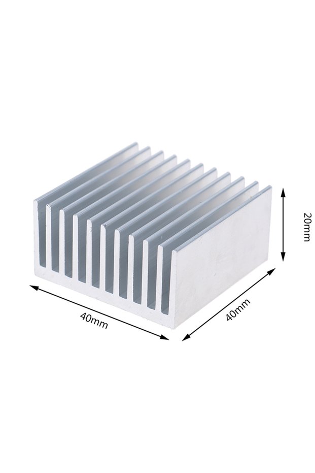 404020mm Extruded Aluminum Heatsink For High Power LED IC Chip Cooler Radiator Heat Sink