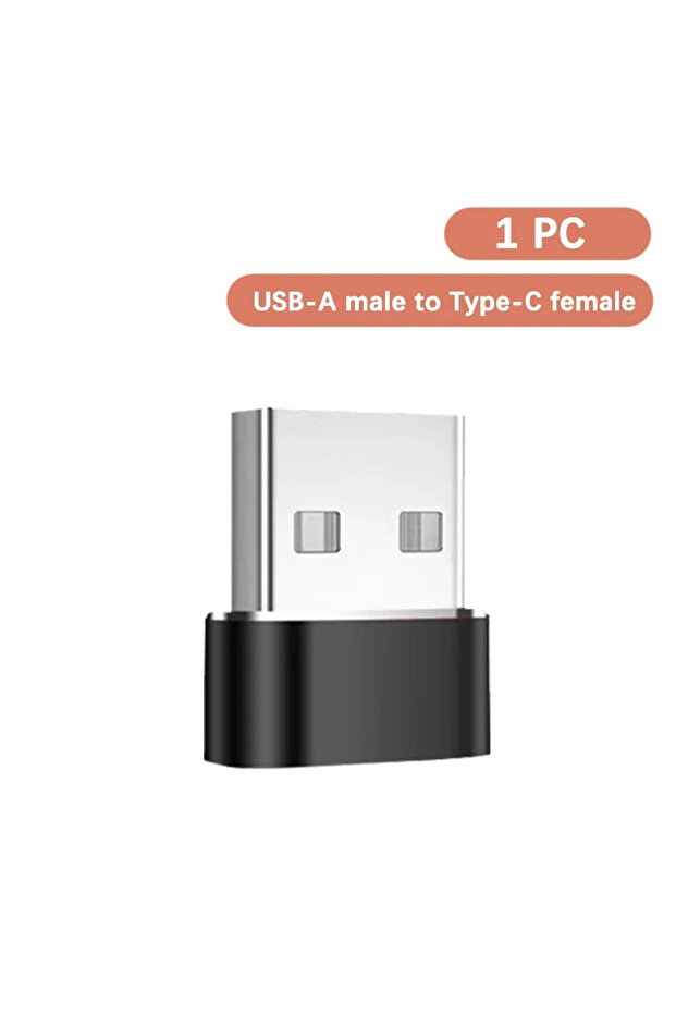 1 PC 1-6PCS USB C Female to USB A Male OTG Adapter Fast Charging Data Sync Compatible with MacBook P