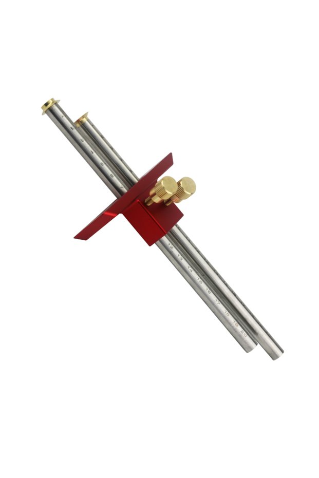 1 set Stainless Steel Woodworking Marking Gauge European Double Head Mortise Gauge Scriber Blade Scr