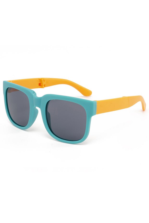 Green Yellow Children's sunglasses, boys and girls' sunshade, UV resistant glasses, baby sunglasses,