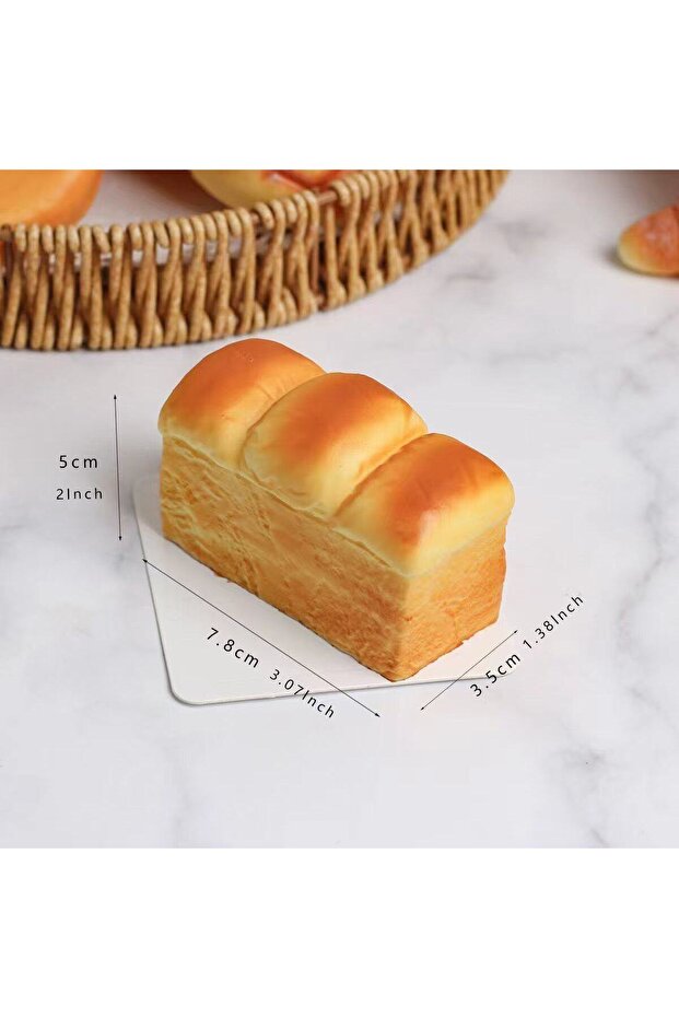 6XL toast 1PCS New Simulation Toast Slow Rebound Decompression Pinch Simulation Bread Holiday Gift C