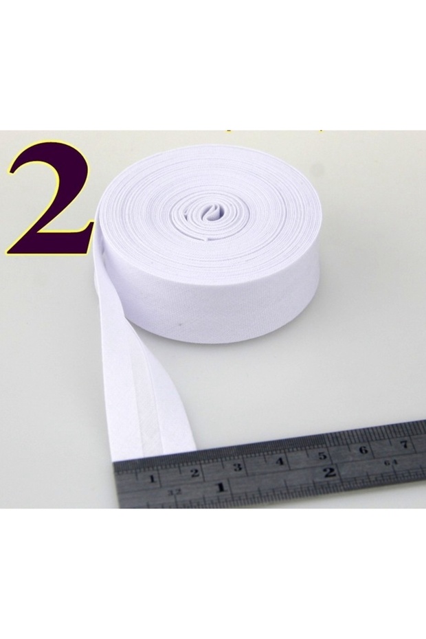 20mm x 5m 2 100% Cotton Bias Tape, 20mm Width 3/4' Ironed Single Fold Binding Bias Tape For Garment
