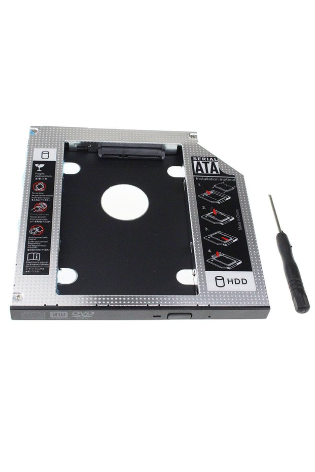 9.5mm Universal 12.5mm 9.5mm SATA to SATA 2nd SSD HDD Hard Drive Caddy Case Adapter Tray Enclosures