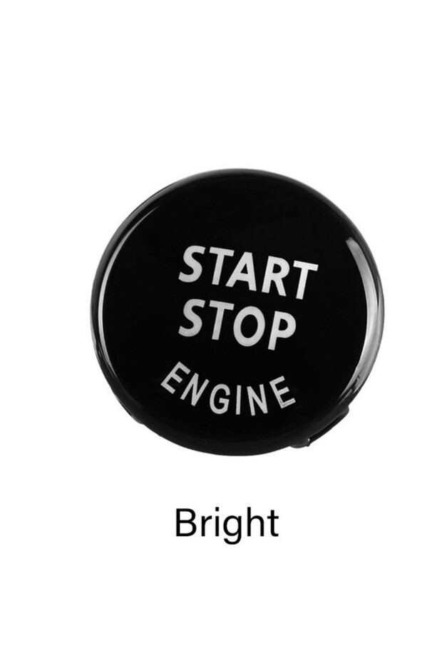 Bright Black Car Engine START Button Replace Cover STOP Switch Accessories Key Decor For BMW X1 X5 E