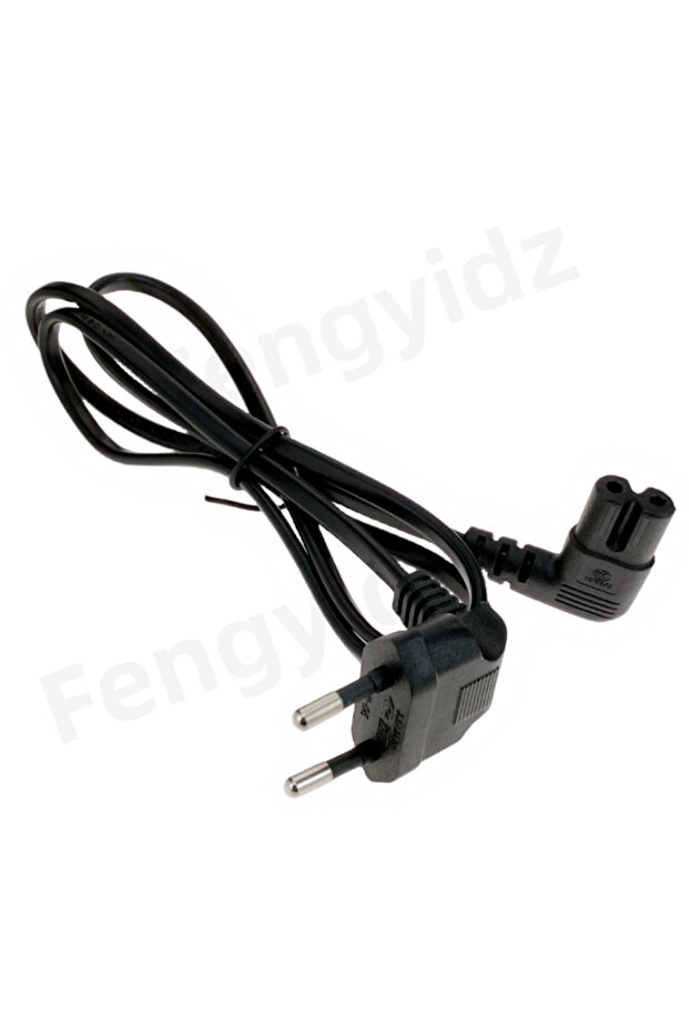 1M 90 Degree Schuko CEE7/16 Europe 2pin Male to Right Angled IEC 320 C7 Power Supply Cord Cable