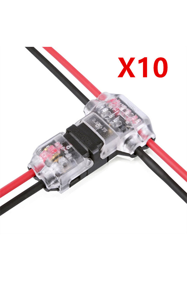 10PCS 5/10/20/30/50PCS Quick Terminal Connections Wire Cable Snap In T2 Connector No-solder No-peel