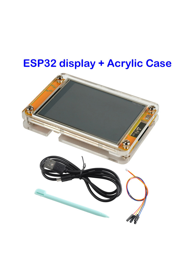 شاشة مع علبة وحدة عرض LCD ESP32 جديدة مقاس 2.8 بوصة ESP32-2432S028R شاشة لمس مقاومة 240*320