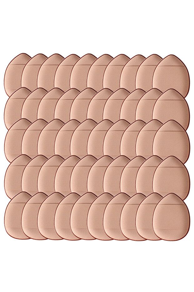 Brown 50pcs 50/100PCS Mini Finger Puff Makeup Sponge Puffs Concealer Foundation Air Cushion Cosmetic