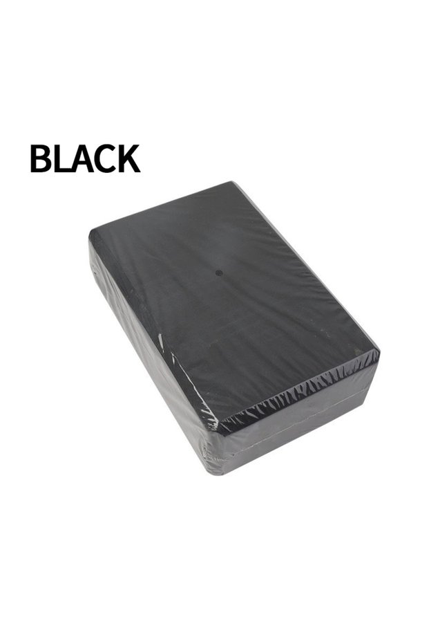 black 1PCYoga Building Blocks Cubes Pilates Bricks Reinforcement Mats Sport Yoga Supplies Exercise H