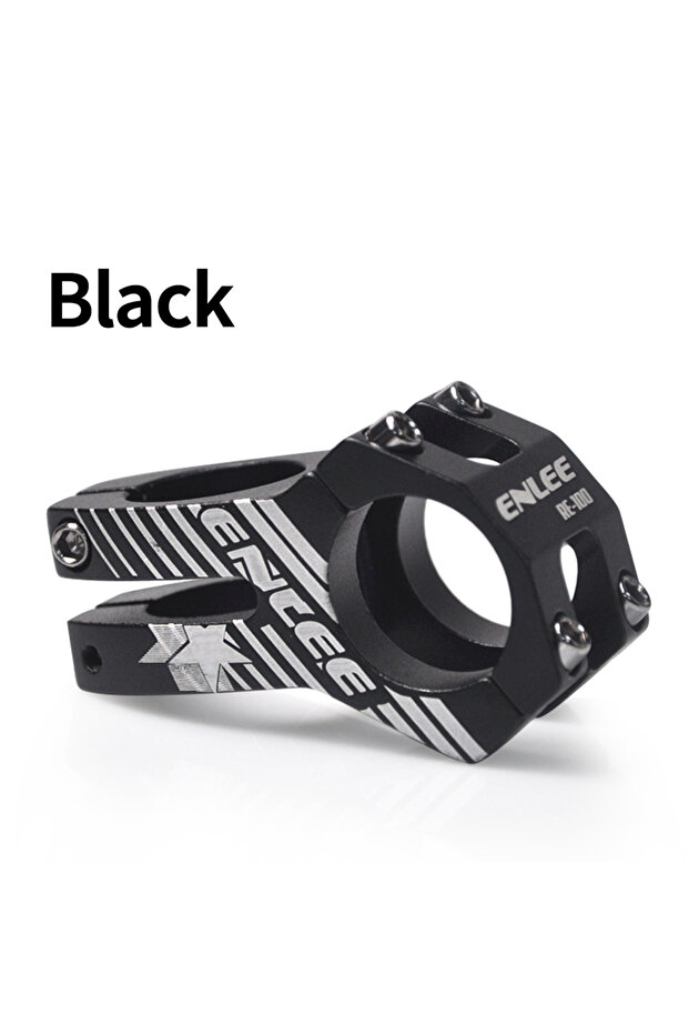 45mm black ENLEE MTB Stem 31.8x45mm High-strength Short Handlebar Stem Aluminum Alloy Bicycle Bridge
