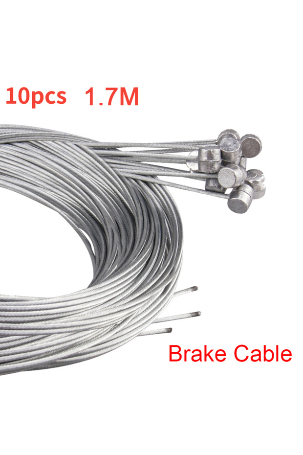 10 -Brake Cable-1.7M 5/10PC 1.7/2M MTB Bicycle Brake Line Bike Stainless Steel Gear Shift Cable Road