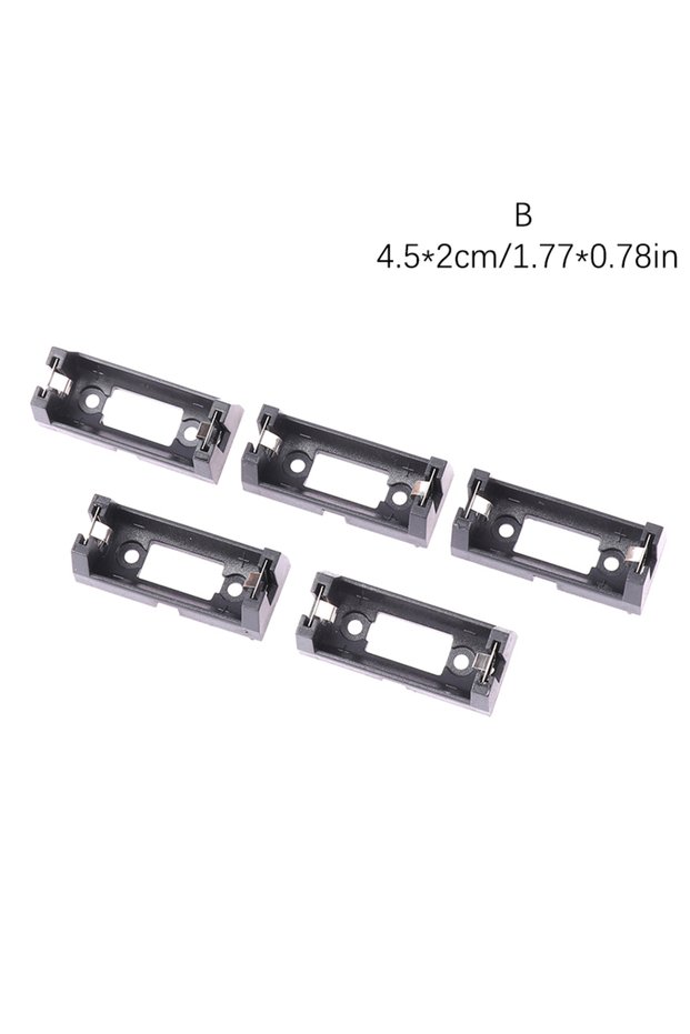 B 5 Pcs Plug-in CR123A Battery Holder 16340 Box LIR123A Storage Cover For PCB DIY