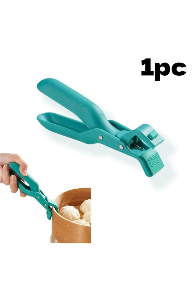 1Pcs Green 2/1Pcs Anti-Scald Clips Hot Dish Plate Gripper Kitchen Non-slip Bowls Clamp Holder for Fr