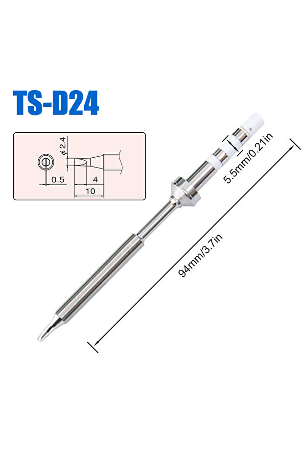 TS-D24 Pine64 Pinecil TS100 TS101 استبدال طرف مكواة اللحام نماذج مختلفة من Pinecil V2 Electr