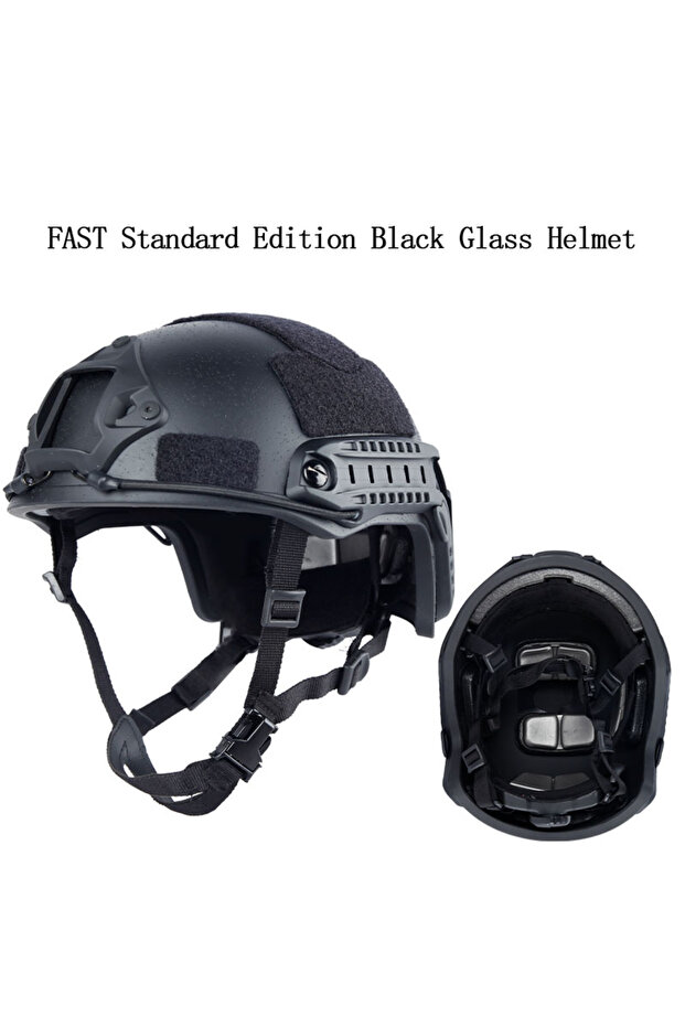 Black MH FAST Tactical Helmet FRP ACH High Cut Wendy Suspension Pad for Paintball Training Cosplay