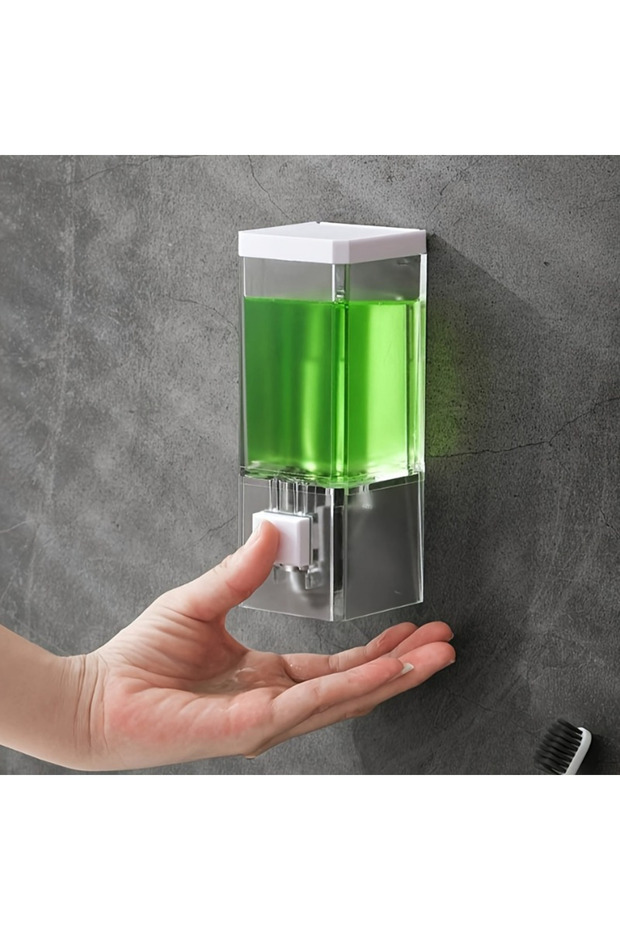 Transparent box Non-Perforating Soap Dispenser Hand Sanitizer Wall Hanger Press Dispenser Home Hotel