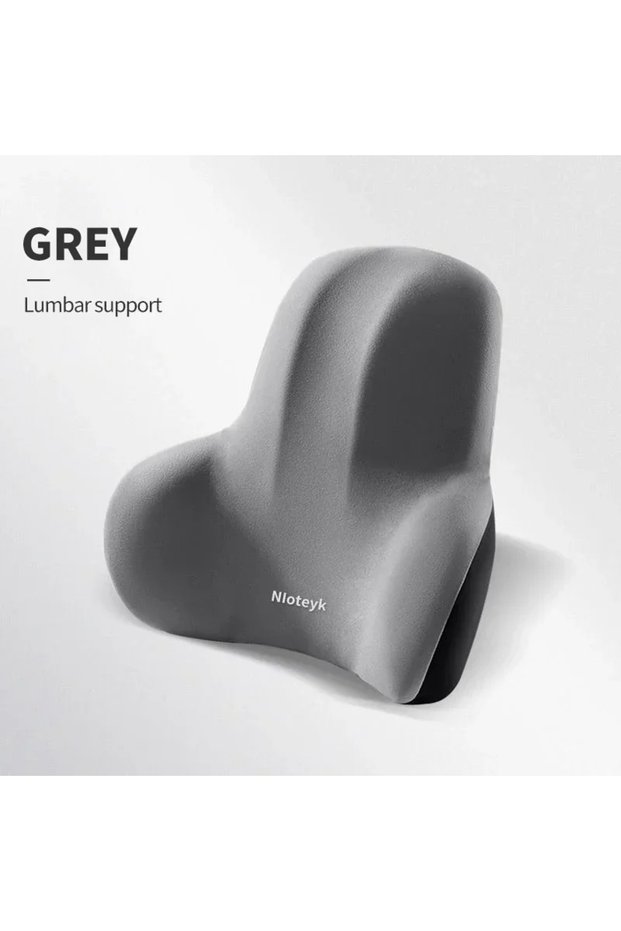 grey waist Memory Foam Car Neck Cushion Car Lumbar Support For Car Supplies Universal Neck Pillow W