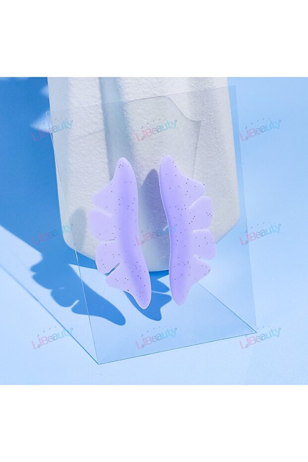 Purple Libeauty 1 Pair Silicone Glitter Butterfly Lash Lift Shield Eyelash Perm Pads Lash Lifting 3D