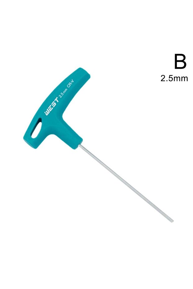 2.5mm Professional Hex Allen Wrench with T-Handle 2mm 2.5mm 3mm 4mm 5mm 6mm 8mm 10mm Hexagonal Wrenc