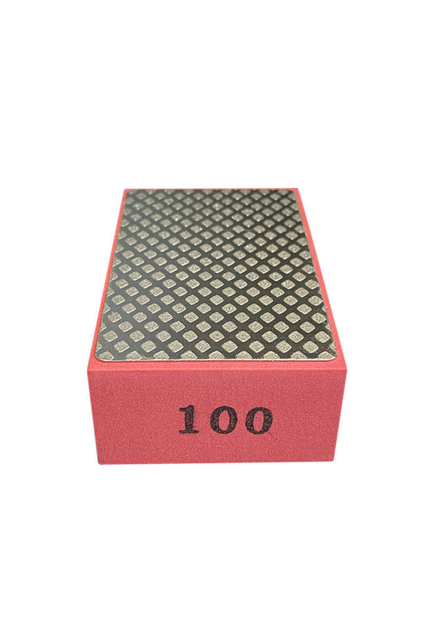 Other Red grid 100 60/100/200/400# Diamond Hand Polishing Pads Tile Glass Abrasive Grinding Block Pa