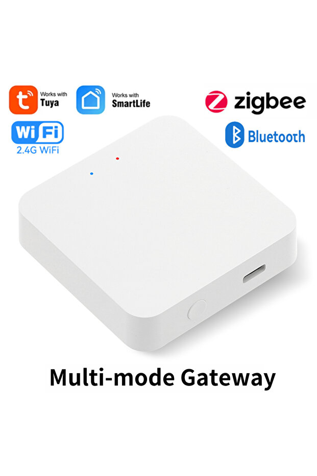 بوابة متعددة الأوضاع Tuya Smart Life بوابة متعددة الأوضاع مركز أتمتة المنزل الذكي ZigBee WiFi Bridge B