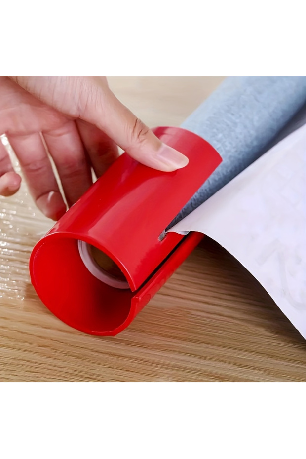 Red 1pc small circular paper cutter - portable paper trimmer, suitable for cutting paper for handicr