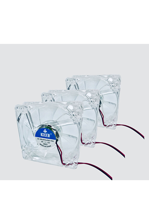 3 pcs fan New DIY Acrylic Hard Drive Bracket Transparent Hard Disk Shelf Desktop Computer External S