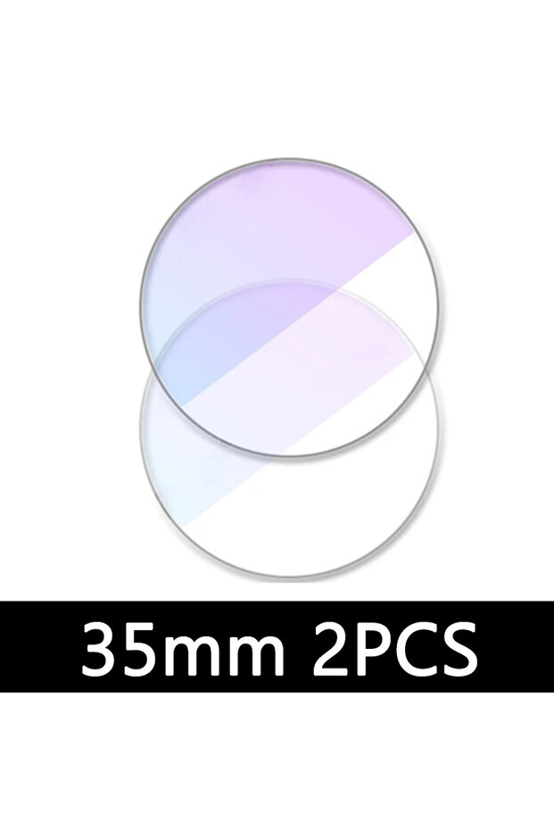35MM 2Pcs Universal Round Tempered Glass Protective Film Screen Protector Cover For Armani Moto Xiao