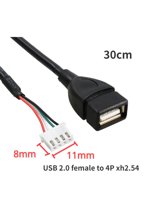 female to 4P xh2.54 USB to 4P xh2.54 cable USB to 4P MX1.25 USB to PH2.0 Cable USB to Dupont 4 pin C
