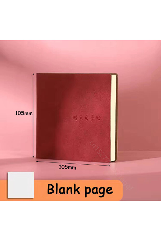 Red Blank Square Notebook And Journal Mini Notepad Diary Agenda Planner Lined/Grid/Blank Writing Pap