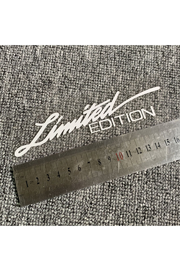 white Creative LIMITED EDITION Car Laser Stickers English Letter Car Reflective Decal Reflective Dec