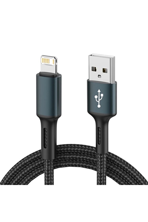 1m black 3A USB Cable For iPhone 14 13 12 11 Pro Max X XR 6s 7 8 Plus 2m 3m Lead Mobile Phone Fast C