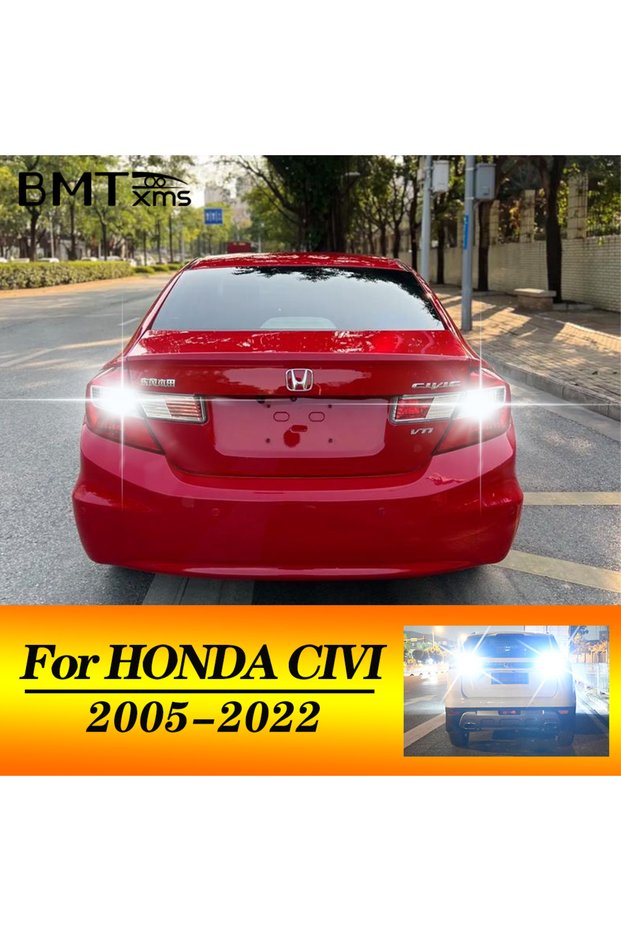 BMTxms 2pcs W16W T15 LED Reverse Light Lamp Canbus For Honda Civic 8 9 10 VIII IX X Hatchback Saloon