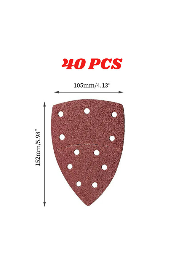 80 40 PCS 10/20/40 PCS 11Holes Mouse 40-2000 Grits Paper Detail Sanding Sander Triangular Sandpaper