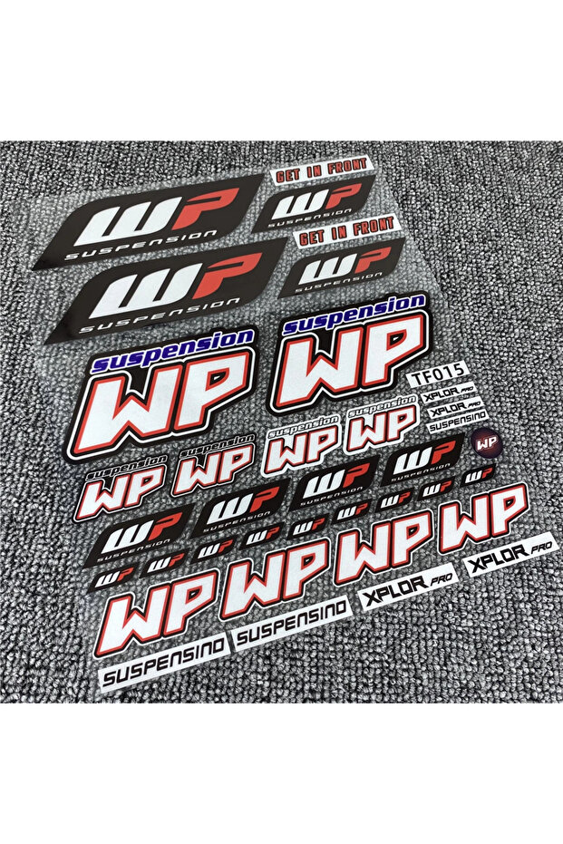 1 ملصقات عاكسة WP للشوكة وممتص الصدمات وملحقات الدراجات النارية من أجل Duke RC KTM.
