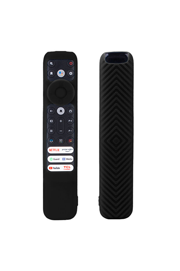 20.9x4.3x1.7cm Black 1 Piece Luminous Silicone Case for TCL RC902V FMR1 Voice Remote TCL LED Smart T